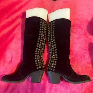 Sam Edelman Suede Studded Boots